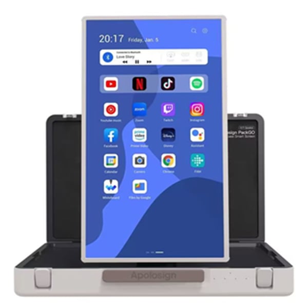 Miniatyrbillede 1 af 7: ALLNET ROCKET 240 SUITCASE skilte display 68,6 cm (27") LCD Wi-Fi 250 cd/m² Fuld HD Sort, Hvid Berøringsskærm Indbygget processer Android