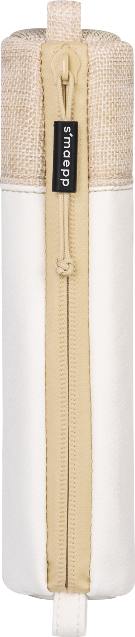 Brunnen Vegan leather Blødt penalhus Imiteret læder Beige, Hvid