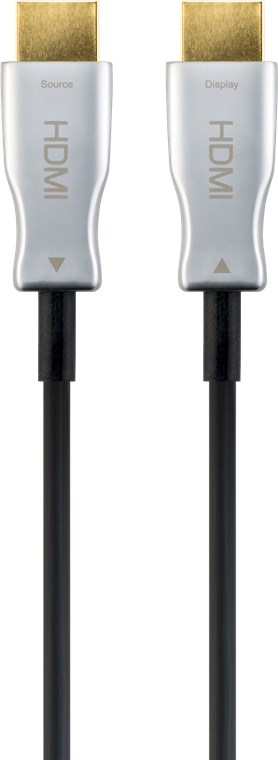 Pikkukuva 1 / 3: Goobay 65567 HDMI-kaapeli 20 m HDMI-tyyppi A (vakio) Musta, Hopea