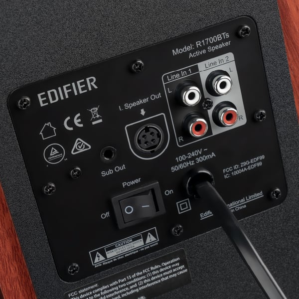Edifier R1700BTS högtalare Svart, Trä Kabel & Trådlös 66 W