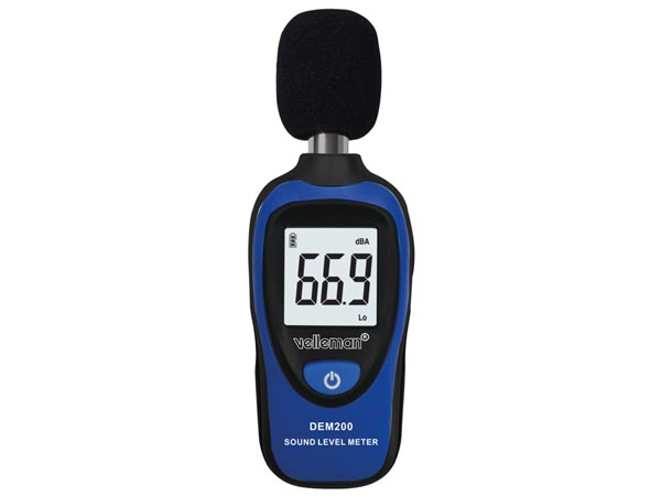 Velleman DEM200 äänentason mittari Digitaalinen 30 - 130 dB