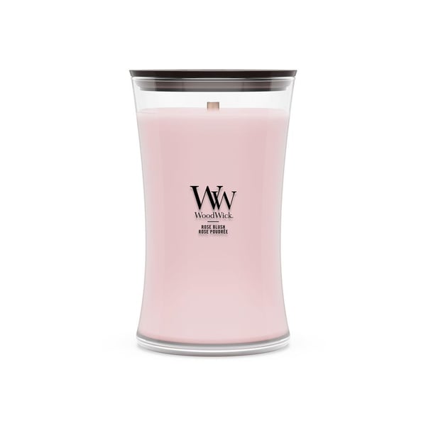 WoodWick Rose Blush vokslys Cylinder Lyserød 1 stk