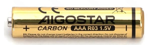 Aigostar 8433325359867 kotitalousparisto Kertakäyttöinen akku AAA Sinkki