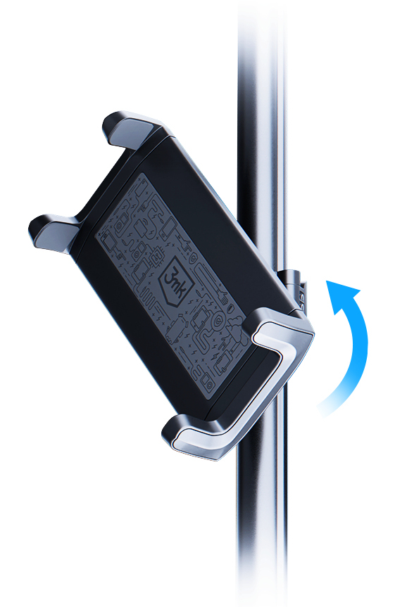 3MK Double Headrest Holder Aktiv holder Mobiltelefon/Smartphone, Tablet/UMPC Sort