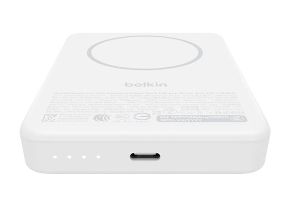 Miniatyrbillede 5 af 6: Belkin BPD016hqWH 5000 mAh Trådløs opladning Hvid