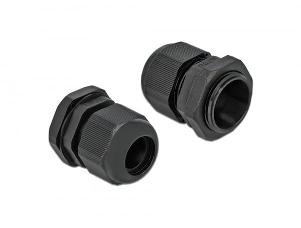 Miniatyrbillede 4 af 4: DeLOCK 60220 kabelforskruning Sort Plast 10 stk