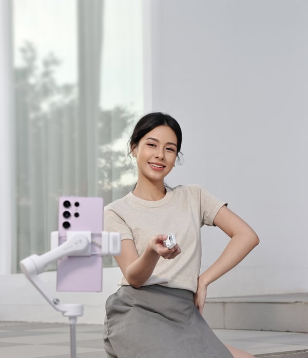 Hohem iSteady V3 Smartphone kamera stabilisator Hvid
