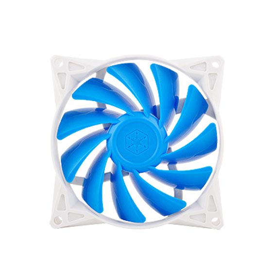 Silverstone FQ91 Computerkabinet Ventilator 9,2 cm Blå, Hvid