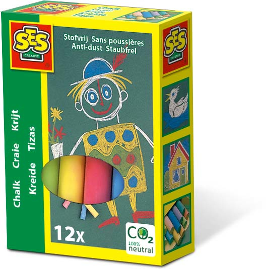 Miniatyrbild 1 av 7: SES Creative Set of Children's Coloured Chalk Multifärg 12 styck