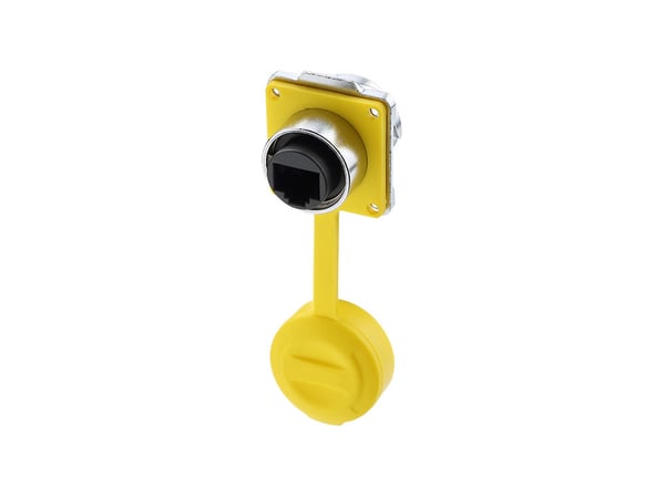 Alcasa S3 IC03-24R02 RJ45 Metallic, Gul