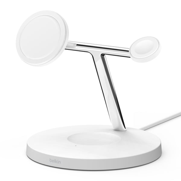 Miniatyrbild 6 av 8: Belkin WIZ017vfWH Hörlurar, Smartphone, Smartwatch Vit AC Trådlös laddning Snabb laddning inomhus