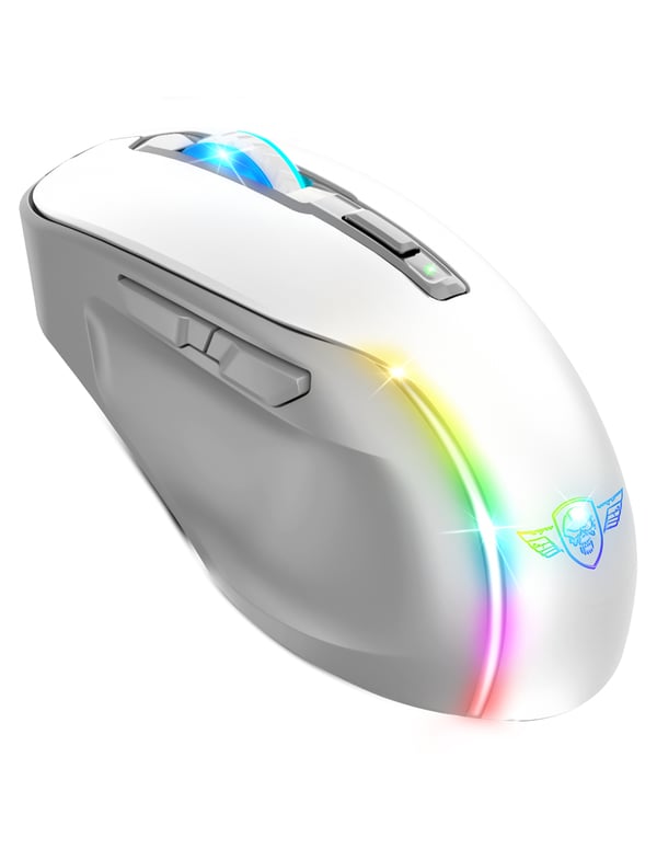 Spirit of Gamer S-EM50WT mus Spil Højre hånd RF Wireless + Bluetooth + USB Type-A Optisk 8000 dpi