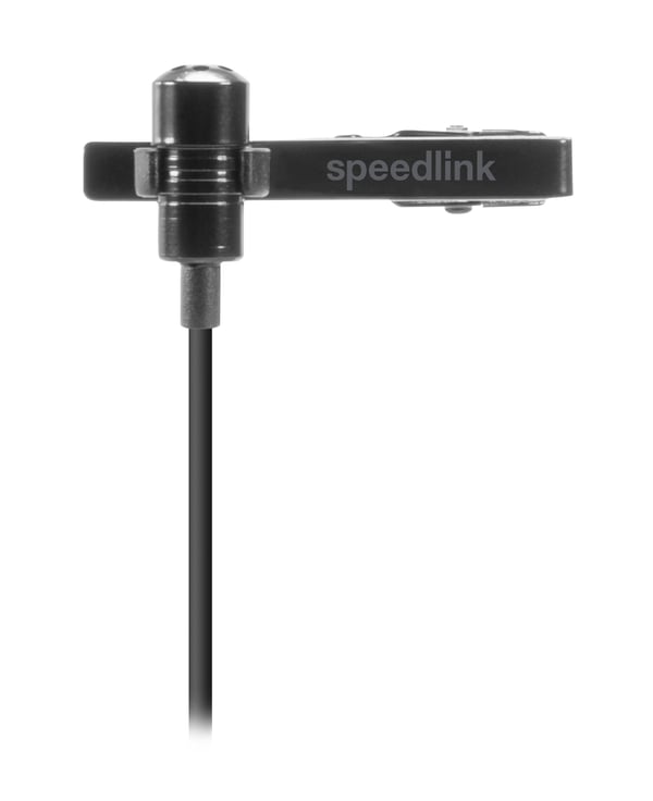 SPEEDLINK SPES Musta Paikoilleen napsautettava mikrofoni