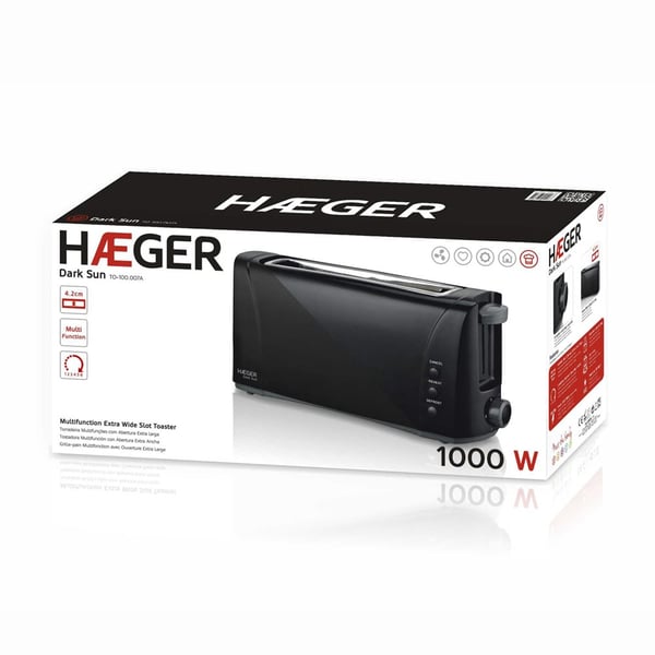 Miniatyrbillede 3 af 4: Haeger Dark Sun 6 2 skive(r) 1000 W Sort