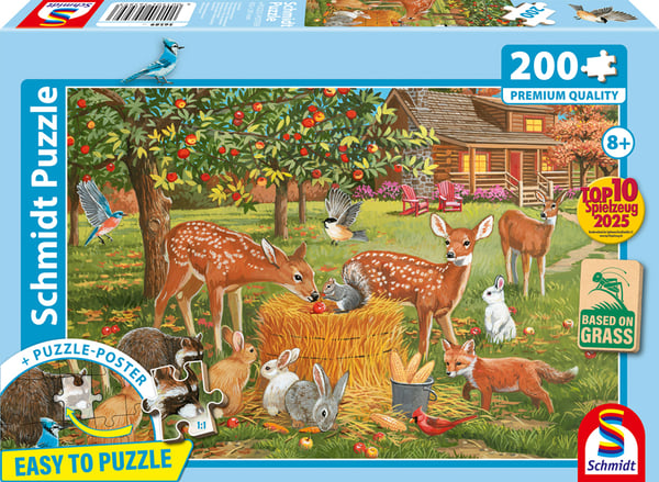 Schmidt Spiele 56589 puslespil 200 stk Dyr
