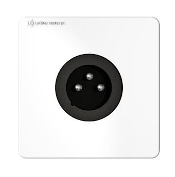 Kindermann 7456000416 stikkontakt XLR Hvid