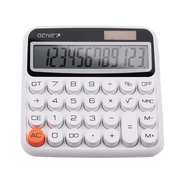 Genie 612 W regnemaskine Desktop Basis Hvid