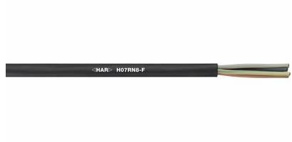 Lapp H07RN8-F signalkablar 1 m Svart