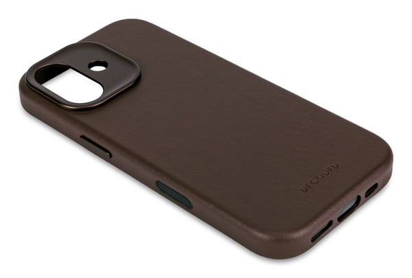 Decoded Læder Bagcover - beskyttende læderetui til iPhone 17 kompatibel med MagSafe (chokoladebrun)
