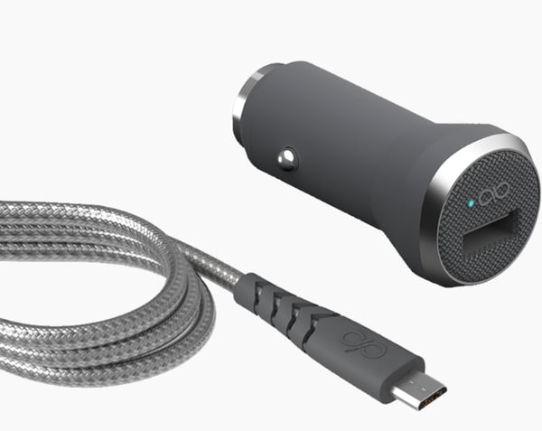 Miniatyrbillede 1 af 2: Bigben Connected FPCACMIC1.2MG oplader til mobil enhed Smartphone Grå, Sølv Cigartænder Hurtig opladning Automatisk