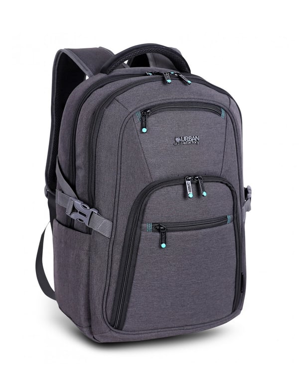 Urban Factory HTE15UF ryggsäckar Reseryggsäck Svart, Grå Polyester, Polyetentereftalat (PET)