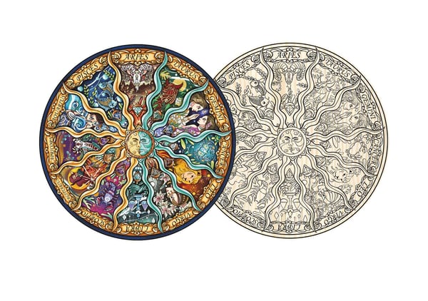 Miniatyrbillede 6 af 6: Philos 9086 puslespil 161 stk Zodiac
