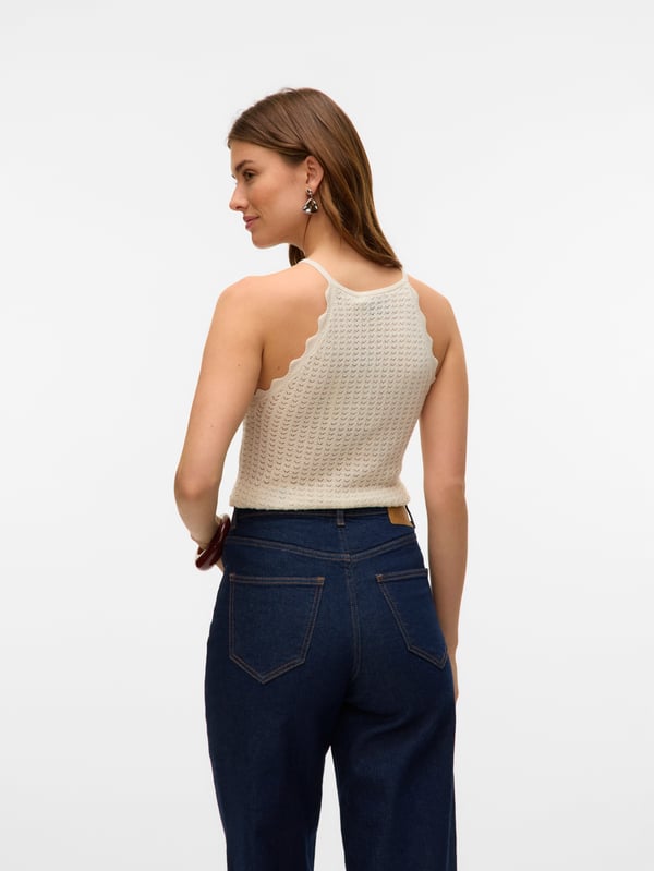 Vero Moda AWPANAMA Knit top Ärmlös tröja Rund ringning Ärmlös