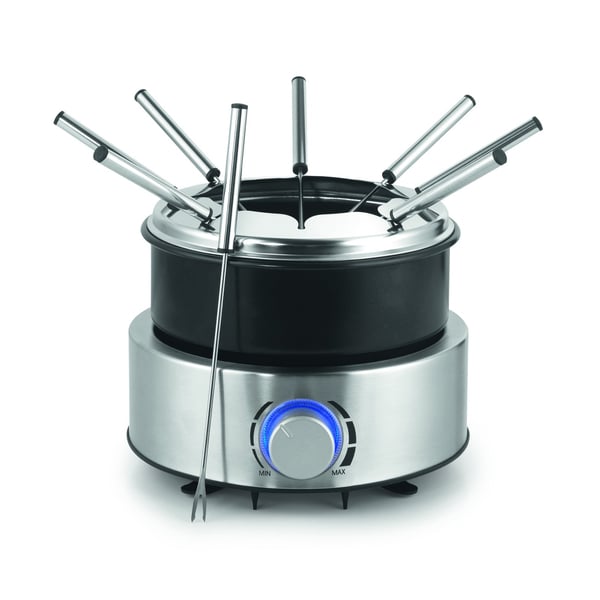 Miniatyrbild 1 av 3: KitchenChef KS.FOND8800IX fondueset 1,8 l Svart, Rostfritt stål 8 personer