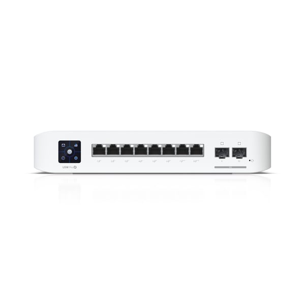 Miniatyrbild 3 av 4: Ubiquiti UniFi USW-PRO-8-POE nätverksswitchar hanterad L2/L3 Gigabit Ethernet (10/100/1000) Strömförsörjning via Ethernet (PoE) stöd 1U Vit