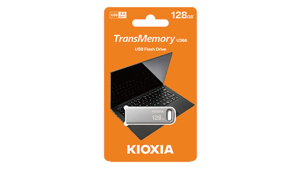 Pikkukuva 5 / 5: Kioxia TransMemory U366 USB-muisti 128 GB USB A-tyyppi 3.2 Gen 1 (3.1 Gen 1) Harmaa