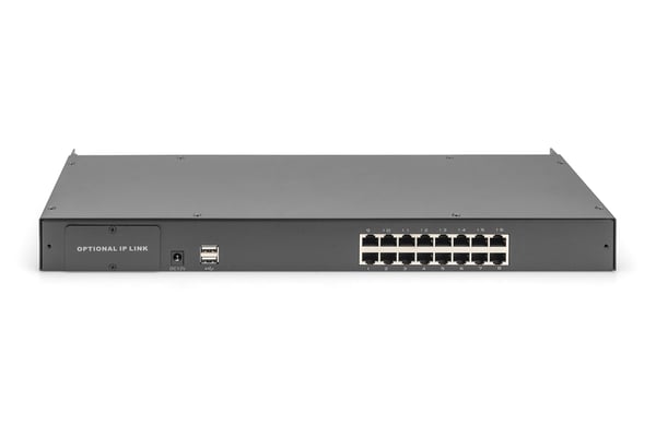 Digitus DS-72217 Modulær CAT5 KVM-switch 16-port Rackmontering 1U Sort (DS-72217)