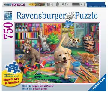 Miniatyrbillede 1 af 2: Ravensburger Cute Crafters Puslespil 750 stk Dyr