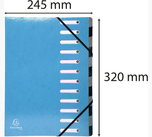 Exacompta 53927E mappar Kartong Blå A4
