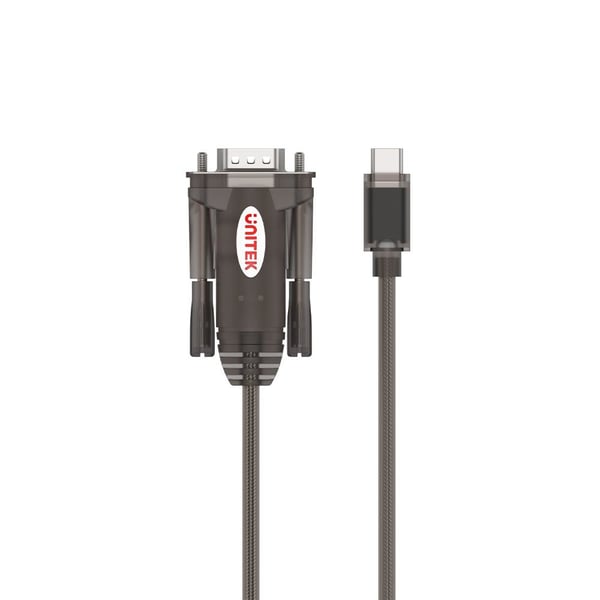 UNITEK Y-1105K seriella kablar Svart 1,5 m USB Type-C RS-232