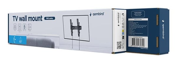 Gembird WM-65T-PRO-01 tv-fäste 165,1 cm (65") Svart