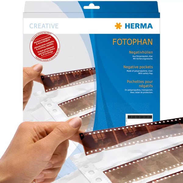 HERMA 7769 opbevaring af billednegativ & slide Negativ lagringsside 100 Sider HERMA 7769 opbevaring af billednegativ & slide Negativ lagringsside 100 Sider