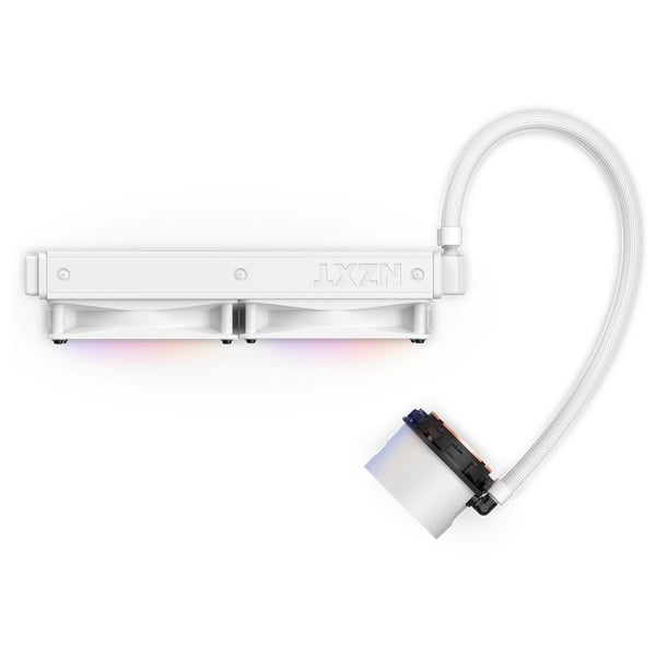 NZXT Kraken 240 RGB Processor Alt-i-en væskekøler 12 cm Hvid 1 stk