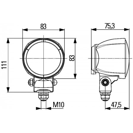 Hella 1G0 996 176-001 forlygte, belysning & komponent til bil H3