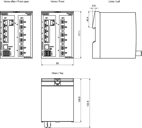 Miniatyrbillede 3 af 4: Siemens 6GK5205-3BD00-2AB2 netværksswitch