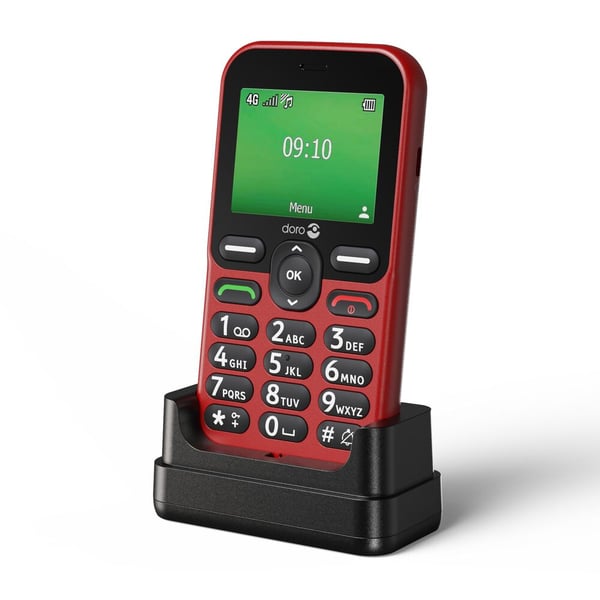 Doro Leva E10 6,1 cm (2.4") 118,9 g Punainen Senioripuhelin