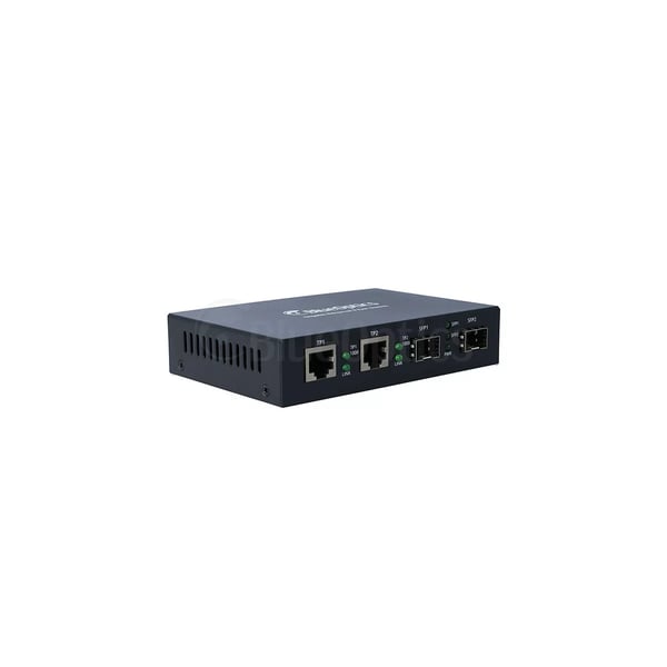 BlueOptics BLMC003 mediakonverterare för nätverk 1000 Mbit/s Enkelläge Svart