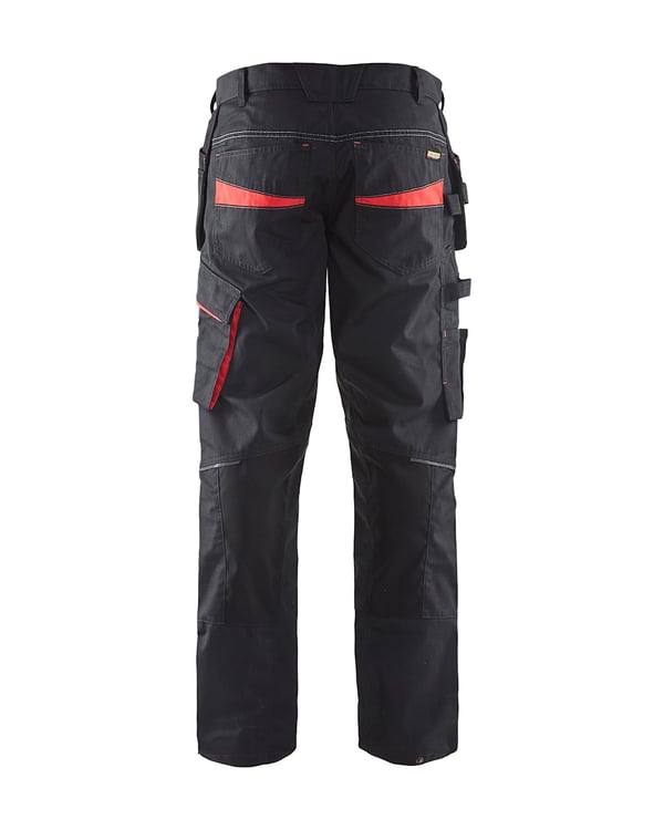 Blakläder 14961330 Bukser Sort, Rød