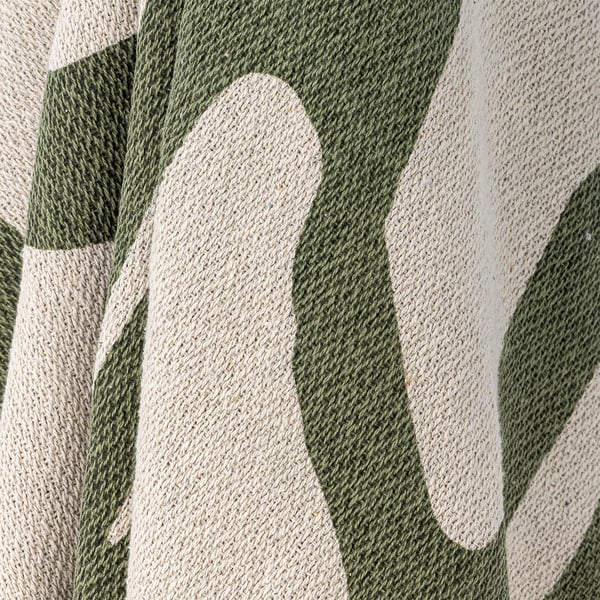 Bloomingville Dalmine pläd 160 x 130 cm Bomull, Polyester, Viskos Grön