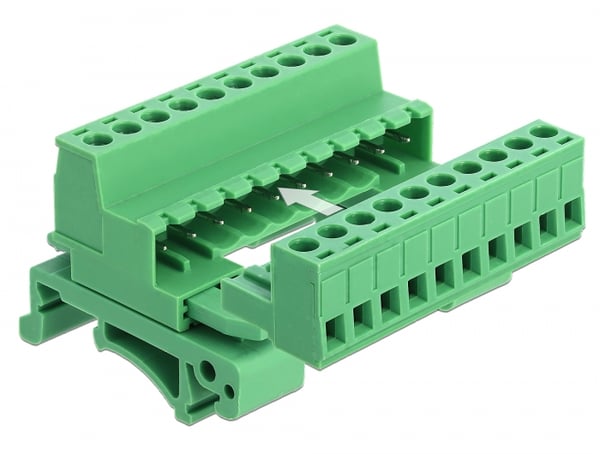DeLOCK 66082 termisk blok 10-pin Grøn