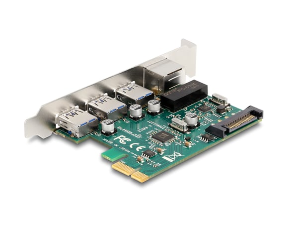 Miniatyrbild 3 av 3: DeLOCK 90105 nätverkskort/adapters Intern RJ-45, USB 3.2 Gen 1 (3.1 Gen 1)