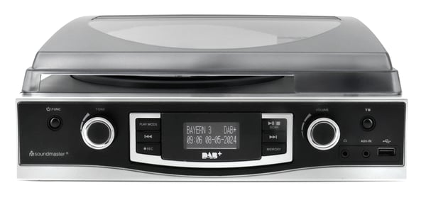 Miniatyrbillede 5 af 6: Soundmaster PL590SW pladespiller Sort Automatisk