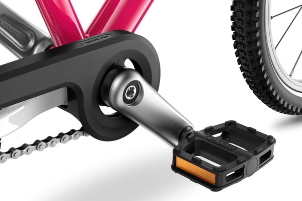Miniatyrbillede 7 af 13: WOOM GO 3 Bycykel Aluminium Sort, Lyserød, Hvid