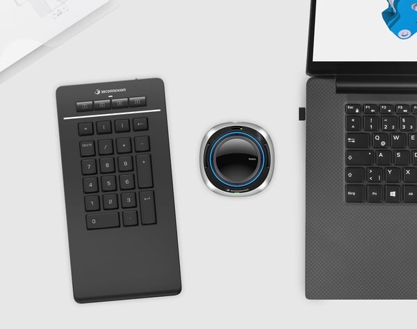 3Dconnexion Numpad Pro numerisk tastatur Bluetooth/USB/RF Wireless Sort