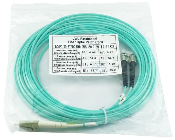 BlueOptics SFP3133EU5MK InfiniBand og fiberoptisk kabel 5 m LC ST Sort, Blå