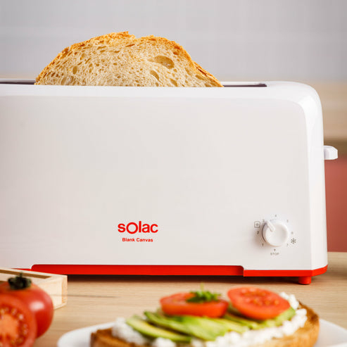 Miniatyrbillede 6 af 7: Solac S96003700 brødrister 7 1 skive(r) 800 W Rød, Hvid